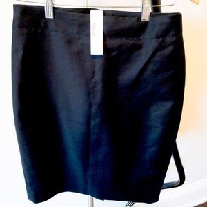 NWT! J Crew No2 Pencil Skirt Black Size 2